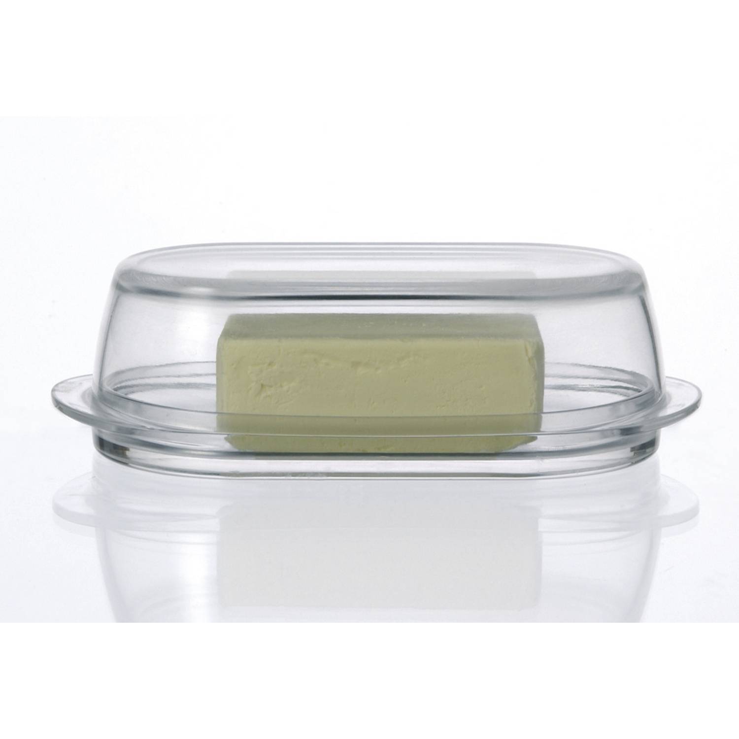 LEONARDO Butterdose, Glas, 6x10x20,5cm, klar