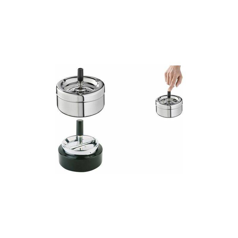 APS Drehaschenbecher PUSH, silber