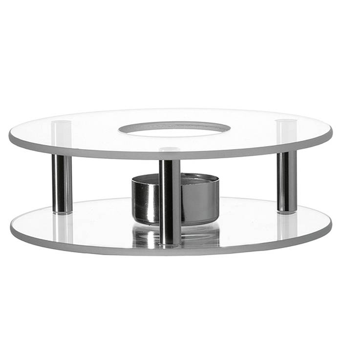 LEONARDO 25521 Stövchen Scaldino Glas, klar/silber