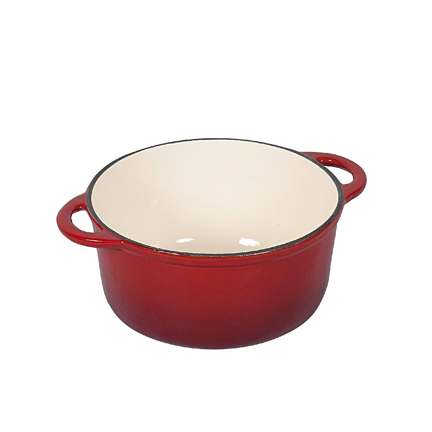 kela 11941 Bräter "Calido" Gusseisen, 4 l ø 24 cm, H 11,5 cm, rot