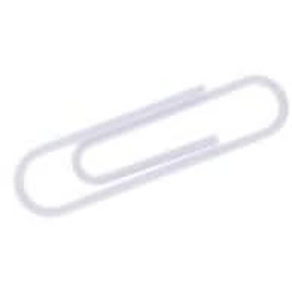 Briefklammern 32mm kunststoffüberzogen VE=1000 Stück weiß