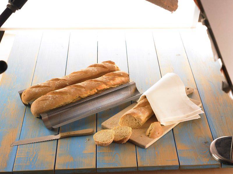 RBV Birkmann Baguettebackblech 38,5x28cm, Bronze