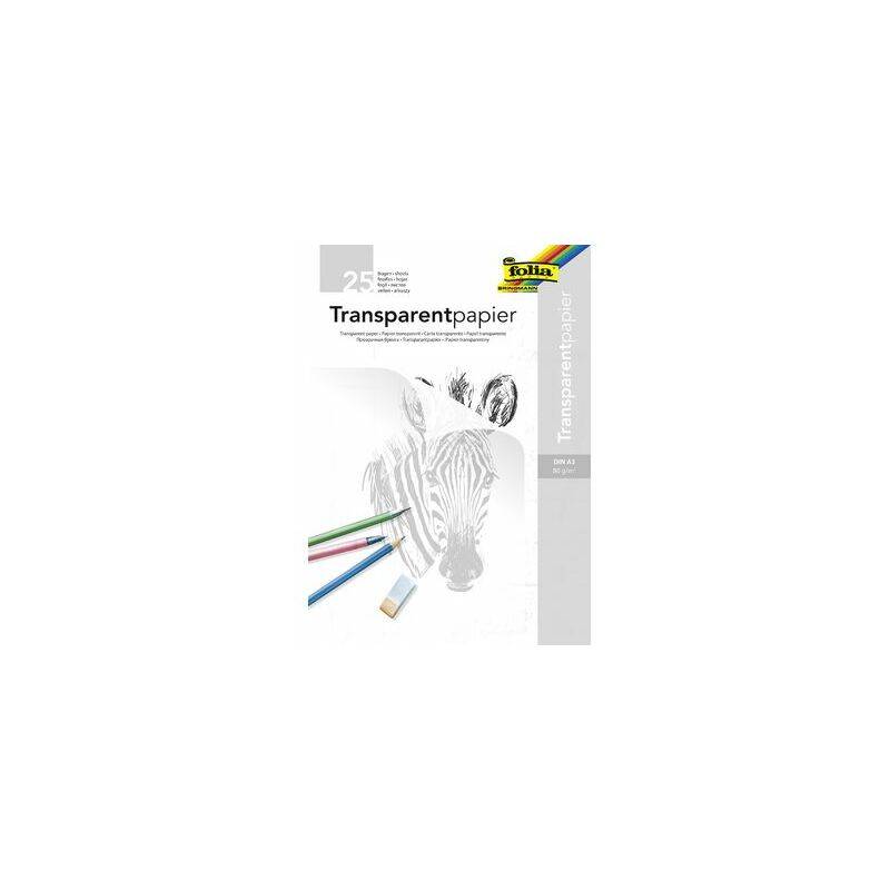 Folia 8050/25 - 25 Blätter - Transparent paper - architect quality - 80 g/m²