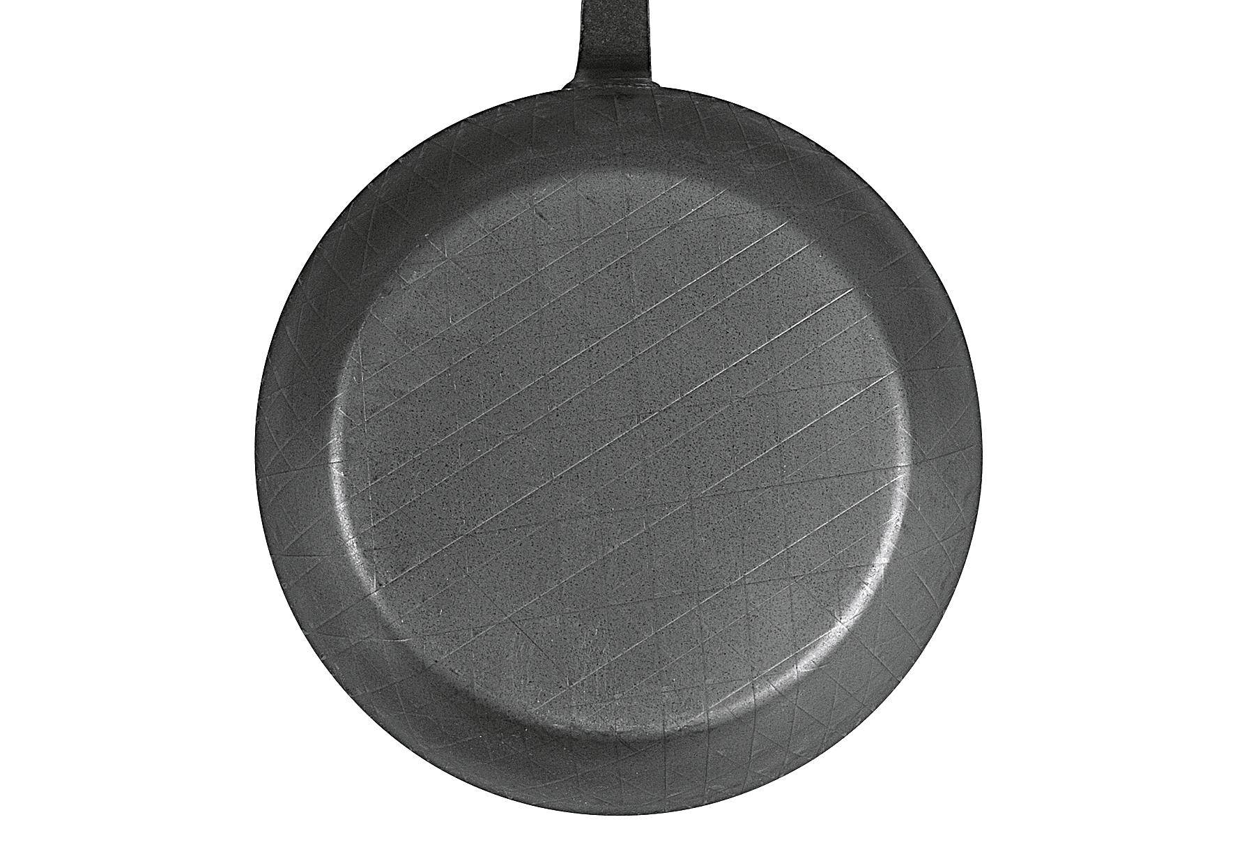 Turk Bratpfanne schmiedeeisern mit Hakenstiel 32cm schwarz
