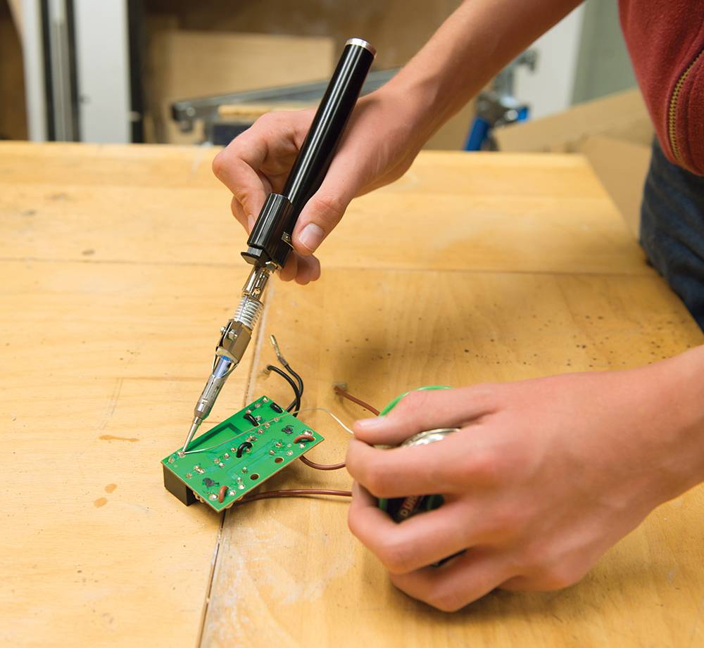 Gaslötkolben 195mm inkl. 4 Lötspitzen