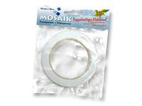 Rolle mit transparentem doppelseitigem Klebeband in Kunststoffverpackung mit der Aufschrift 