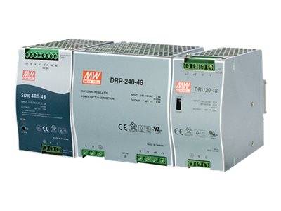 MEAN WELL PWR-480-48 - Netzteil (DIN-Schienenmontage möglich) - AC 100-240/ DC 127-370 V - 480 Watt