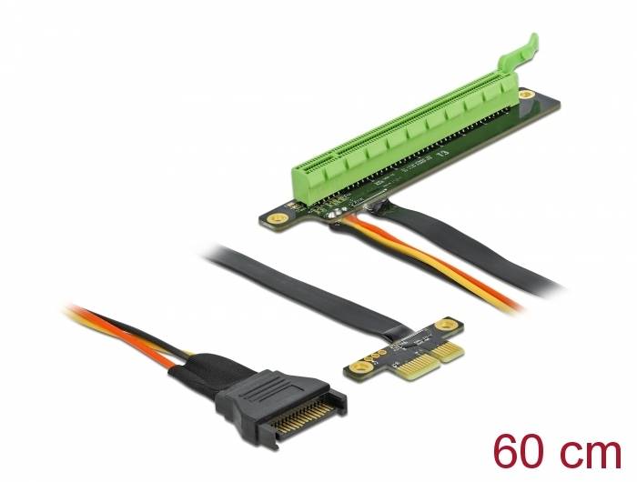 DeLOCK PCI Express x1 to x16 with flexible cable