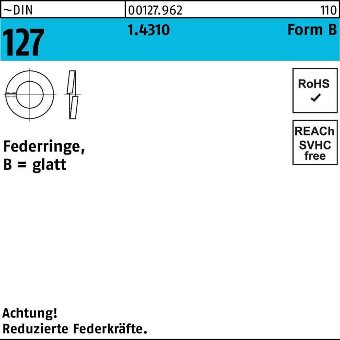 Zugfeder, glatt (Standardausführung), reduzierte Federvorspannung, 1.4310 Edelstahl, RoHS-konform. Keine Montageanleitung erforderlich.