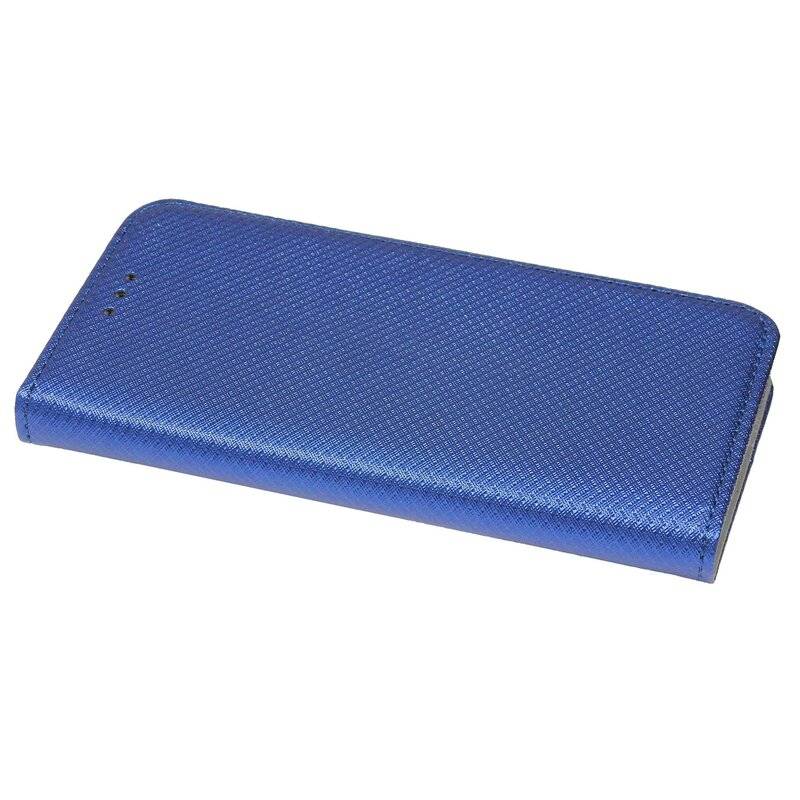 Buch Tasche "Smart" für iPhone 12 Handy Hülle Etui Brieftasche Schutzhülle mit Standfunktion, Kartenfach Blau