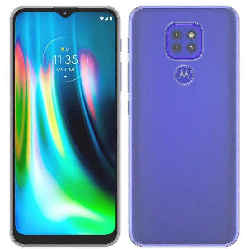 Silikon Hülle Basic für MOTOROLA MOTO E7 PLUS Case TPU Soft Handy Cover Schutz Transparent