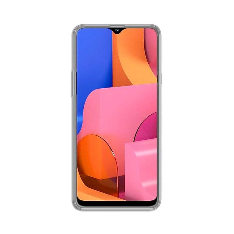Silikon Hülle Basic für Samsung Galaxy A20S (A207F) Case TPU Soft Handy Cover Schutz Transparent