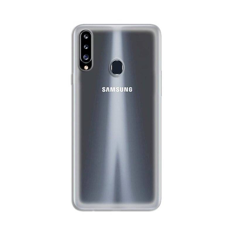 Silikon Hülle Basic für Samsung Galaxy A20S (A207F) Case TPU Soft Handy Cover Schutz Transparent