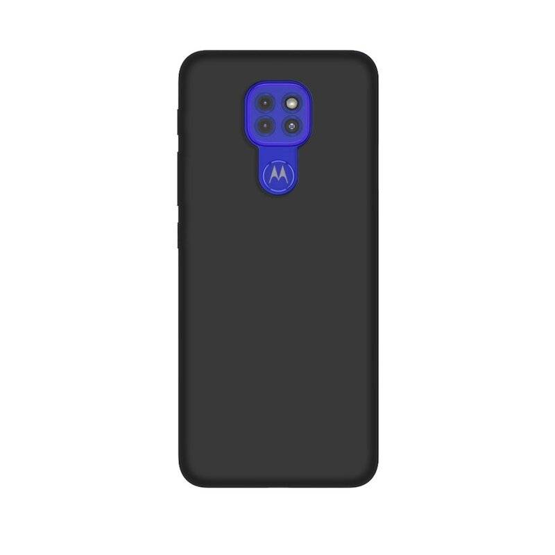 Silikon Hülle Basic für MOTOROLA MOTO G9 PLAY Case TPU Soft Handy Cover Schutz Matt-Schwarz