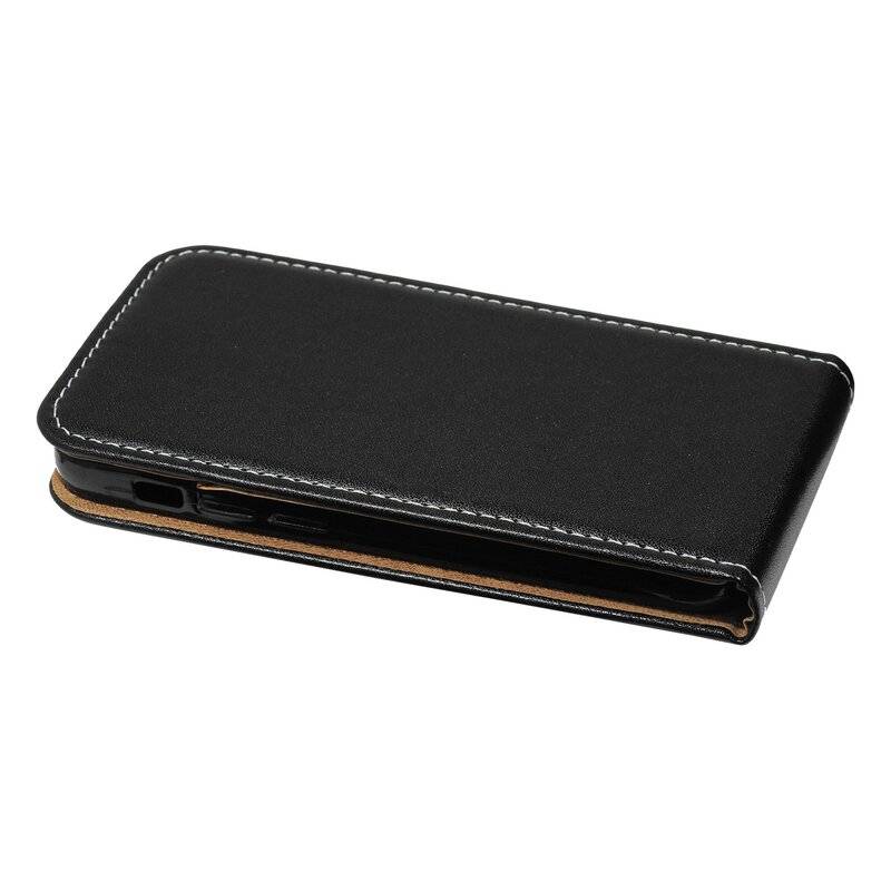Flip Case für iPhone 12 Pro Max Handy Tasche vertikal aufklappbar Schutzhülle Klapp Hülle Schwarz