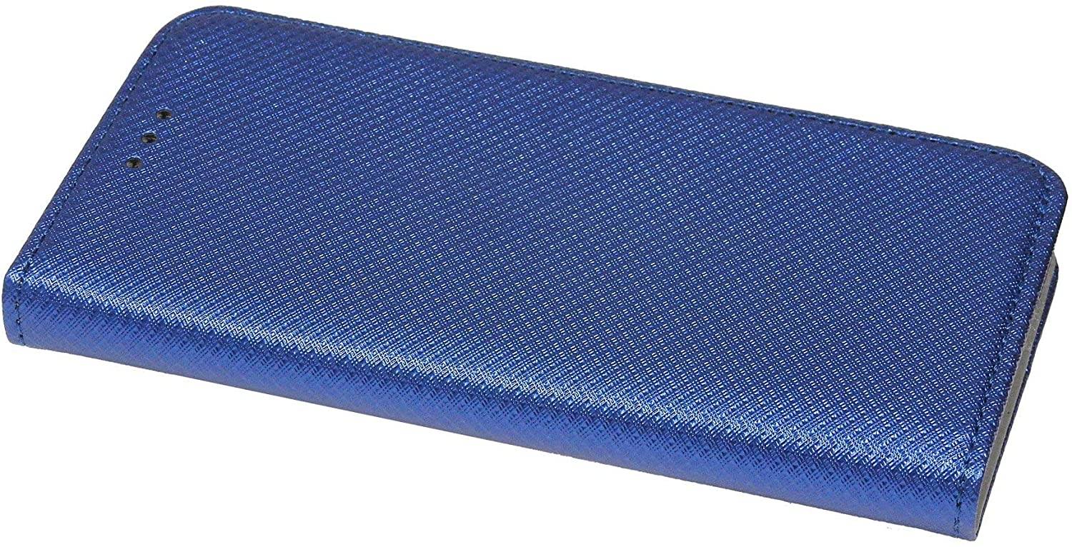 Buch Tasche "Smart" für iPhone 12 Pro Max Handy Hülle Etui Brieftasche Schutzhülle mit Standfunktion, Kartenfach Blau