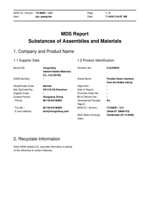 Schrumpfschlauchsortiment H-2(Z) Schrumpfrate 2:1 127-tlg.farbig HONGSHANG