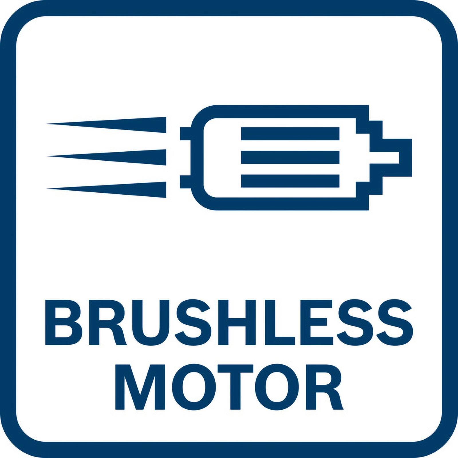 Icon eines 'Bürstenlosen Motors' mit einem stilisierten Motor und Bewegungslinien, der Effizienz und fortschrittliche Technologie repräsentiert.