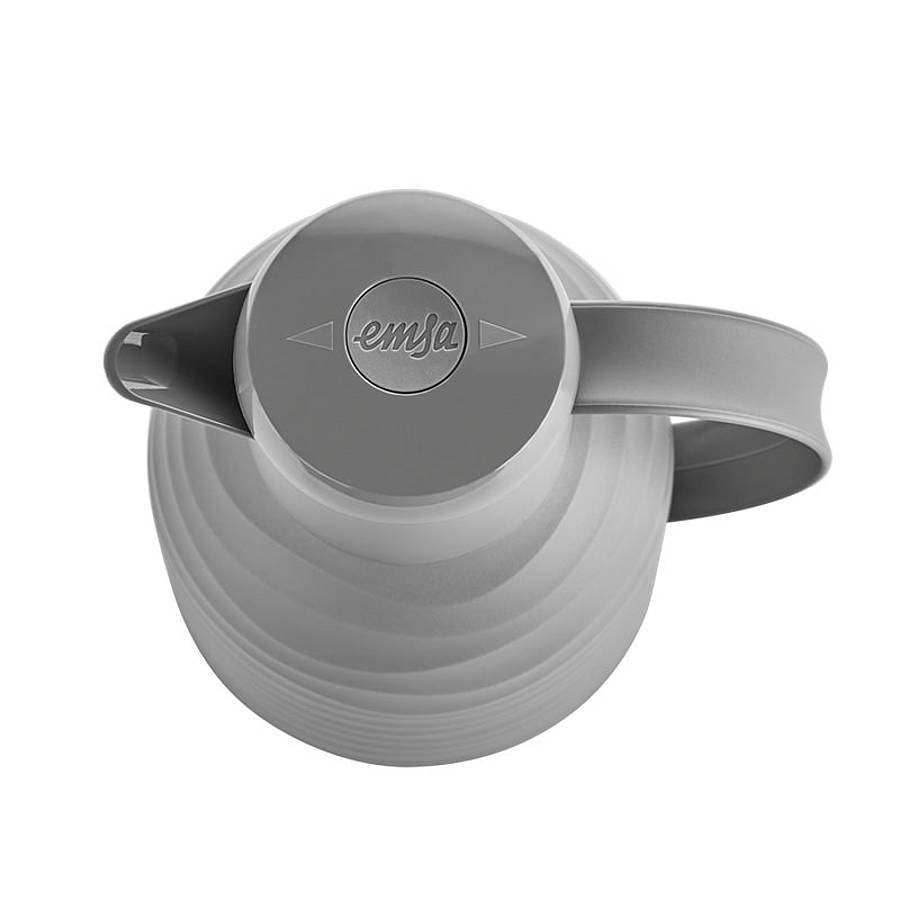 EMSA Isolierkanne Samba Wave 1,0l stone - 1 l - Grau - Polypropylen (PP) - 178 mm - 145 mm - 215 mm