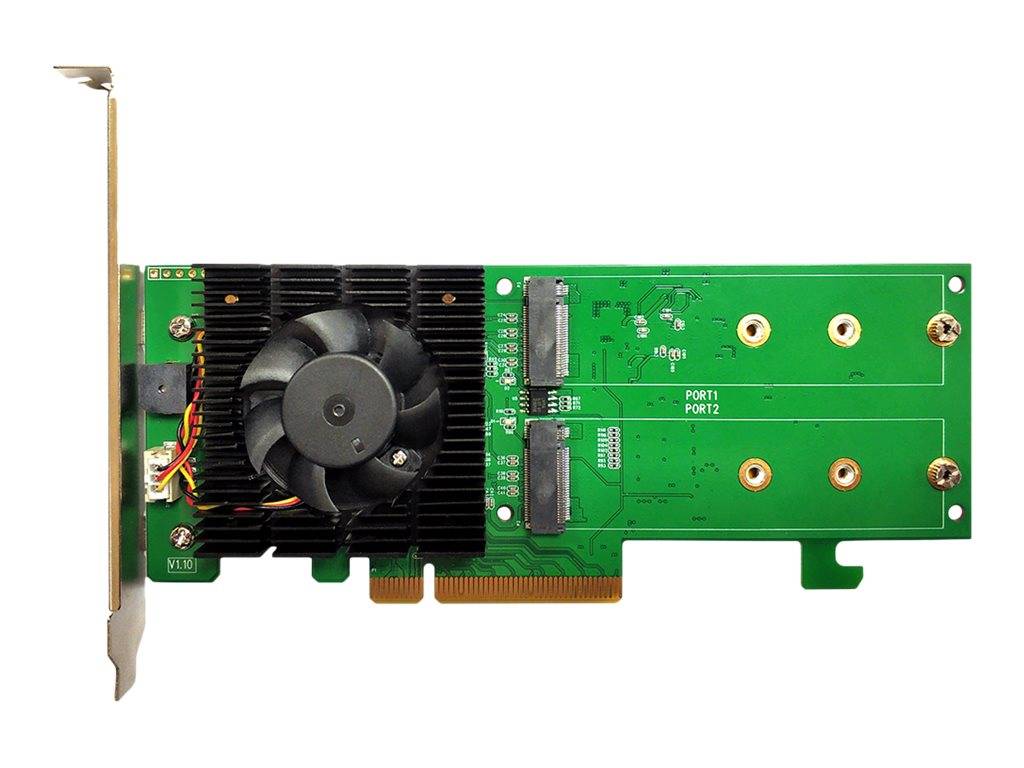 HighPoint SSD7202 - Speichercontroller (RAID) - M.2 - 2 Sender/Kanal - M.2 NVMe