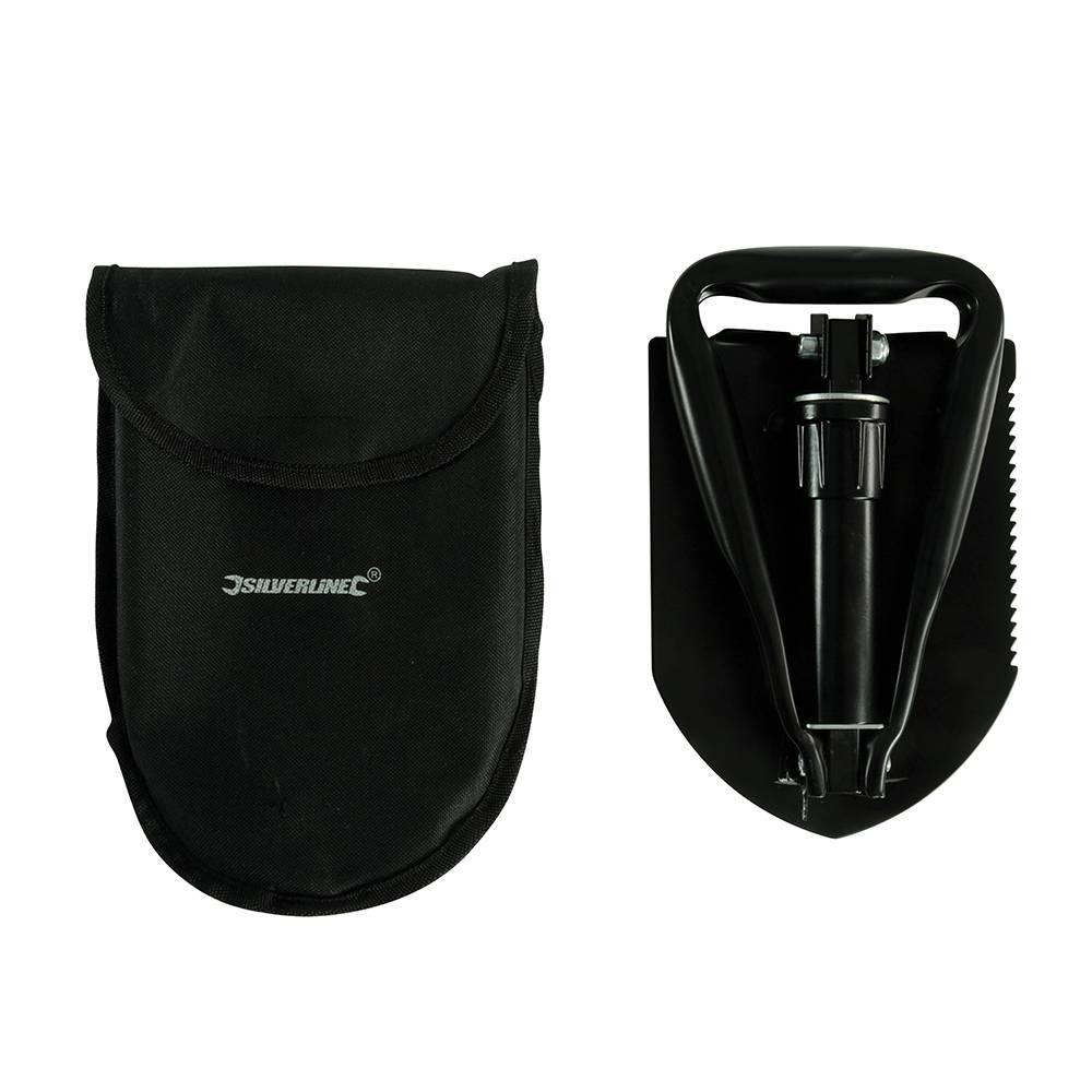 Klappspaten 580mm schwarz inkl. Tragetasche