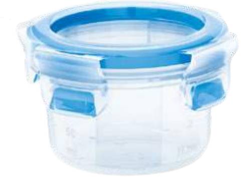 EMSA 508550 CLIP & CLOSE FRISCHHALTEDOSE RUND - Container - Rund - 0,15 l - Transparent - Polypropylen (PP) - Thermoplastisches Elastomer (TPE)