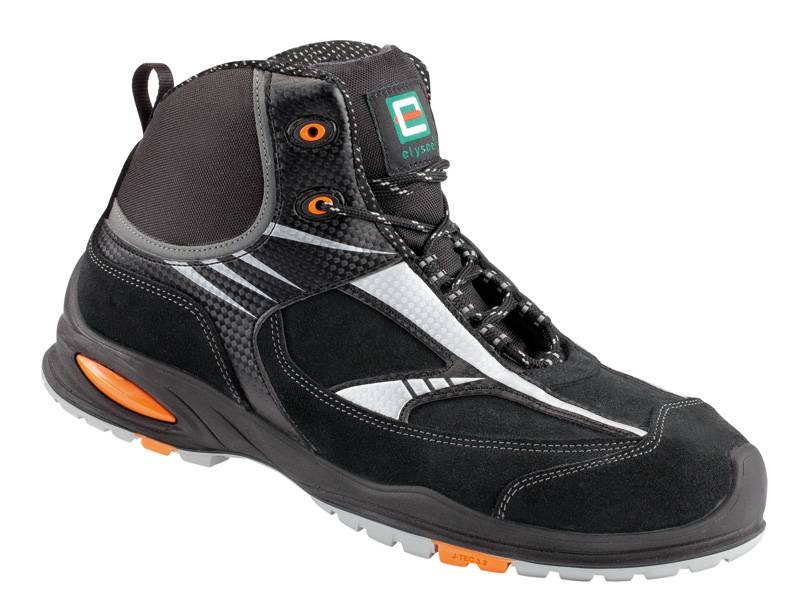 PERITO S3 Schnürstiefel, ELYSEE Schwarz/Silber - EN ISO 20345 S3 SRC, Gr.47