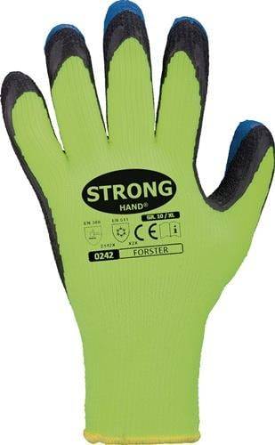 STRONGHAND Handschuhe Forster neon-gelb / blau EN 388 EN 511 PSA II Gr. 10 - 0242-10H