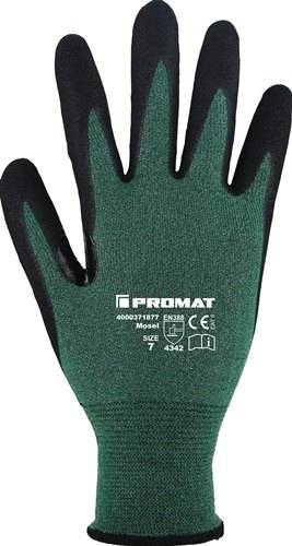 PROMAT Schnittschutzhandschuhe Mosel Gr.10 grün/schwarz HDPE/Glasfaser/Nitri