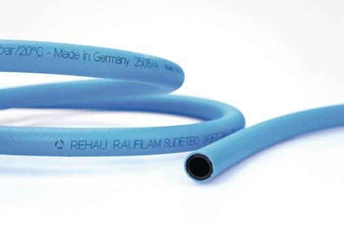 REHAU Industries SE & Co. KG PVC Industrieschlauch Raufilam Slidetec soft ID 9mm AD 14,6mm L.50m blau Rl. 10290351001