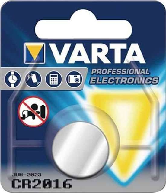 VARTA 06016   101 401 Knopfzelle Electronics 3 V 87 mAh CR2016 20 x 1,6 mm