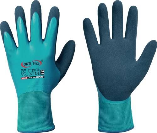 STRONGHAND 0545/11 Handschuhe Aqua Guard Gr.11 blau PA m.Latex/Latex EN 388 K