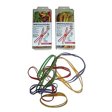 WiHeDü Kreuzband 510.033 80x11mm farbig sortiert 25 St./Pack.