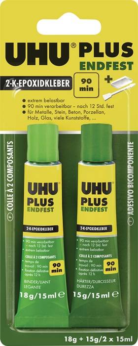 2K-Epoxidharzklebstoff PLUS ENDFEST 33g gelblich Tube UHU