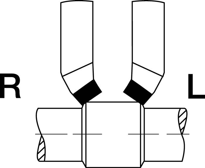 Drehmeißel DIN 4972ISO2 10x10mm HM P25/P30 re. geb. Wilke