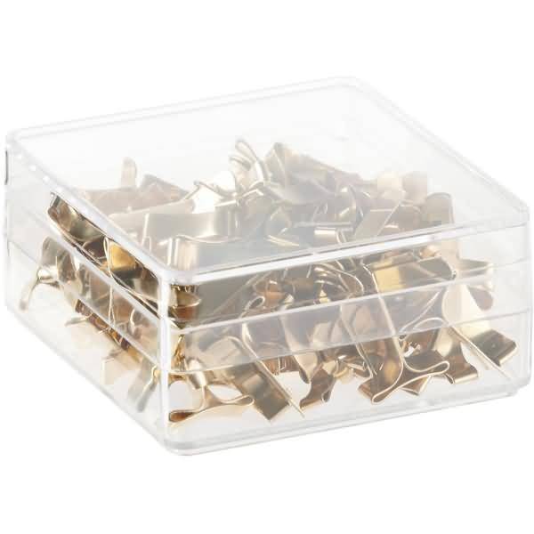 Flachkopfklammer Eisen vermessingt 16mm No. 13 VE=100 Stück