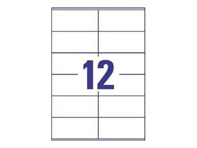 AVERY ZWECKFORM - Avery - Weiß - 105 x 48 mm 1200 Etikett(en) (100 Bogen x 12)