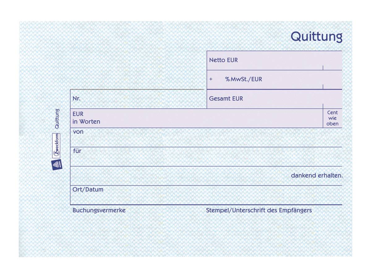 Avery Zweckform - Quittung - 50 Blatt - A6