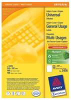 AVERY ZWECKFORM - Avery - Weiß - A4 (210 x 297 mm) 100 Stck. (100 Bogen x 1)