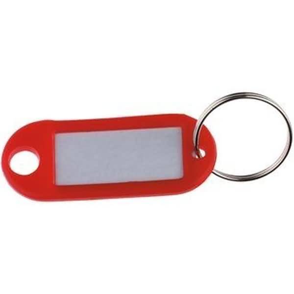 Schlüsselanhänger Kunststoff VE=10 Stück rot