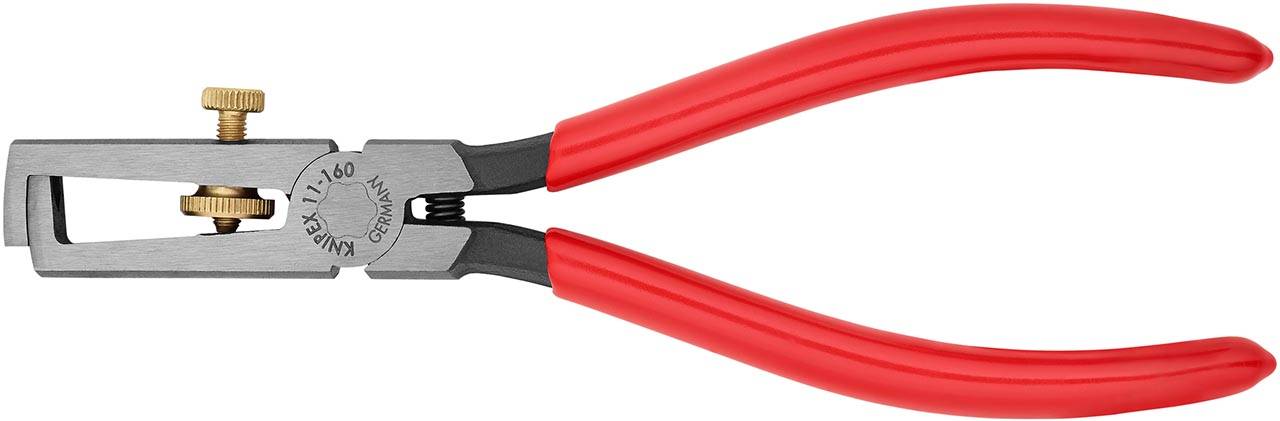 Abisolierzange mit Öffnungsfeder, universal, schwarz atramentiert, 160 mm