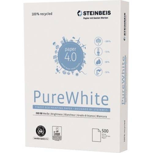 Steinbeis Kopierpapier PureWhite 521808010001 DIN A4 500 Bl./Pack.