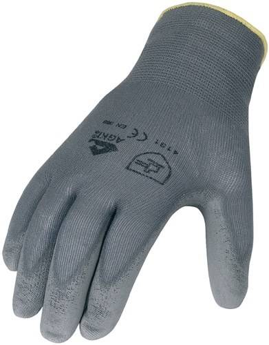 ASATEX 3701 Handschuhe Gr.10 grau Nylon mit Polyurethan EN 388 Kategorie II