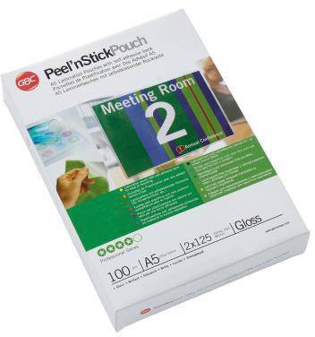 GBC Folientasche PeelNStickPouch 3747244 DIN A5 125mic 100 St./Pack.