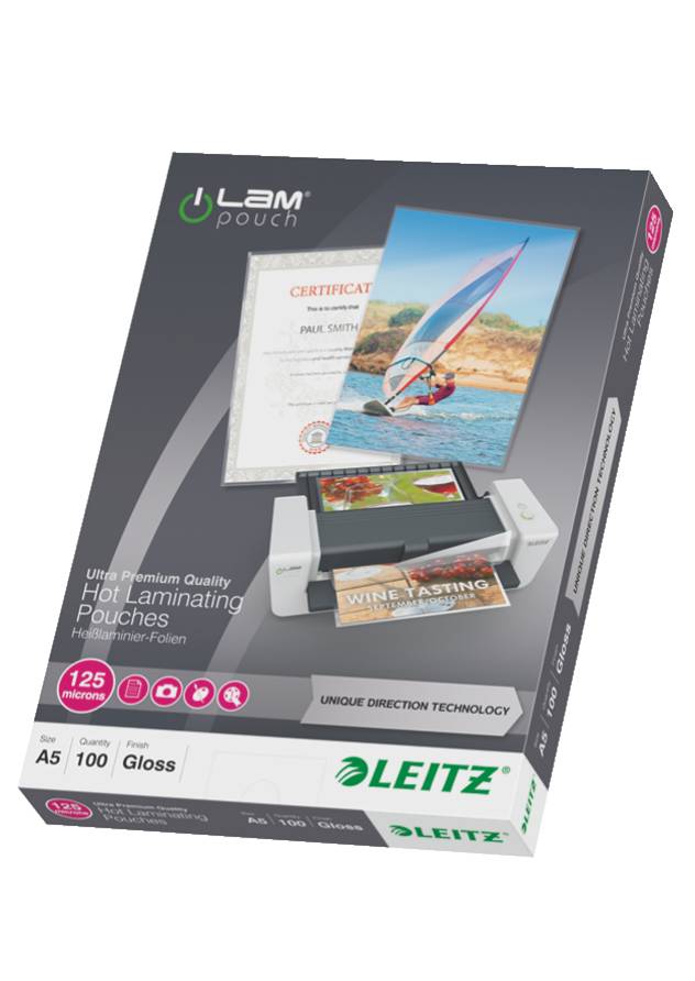 Esselte Leitz Glänzend, kristallklar - A5 (148 x 210