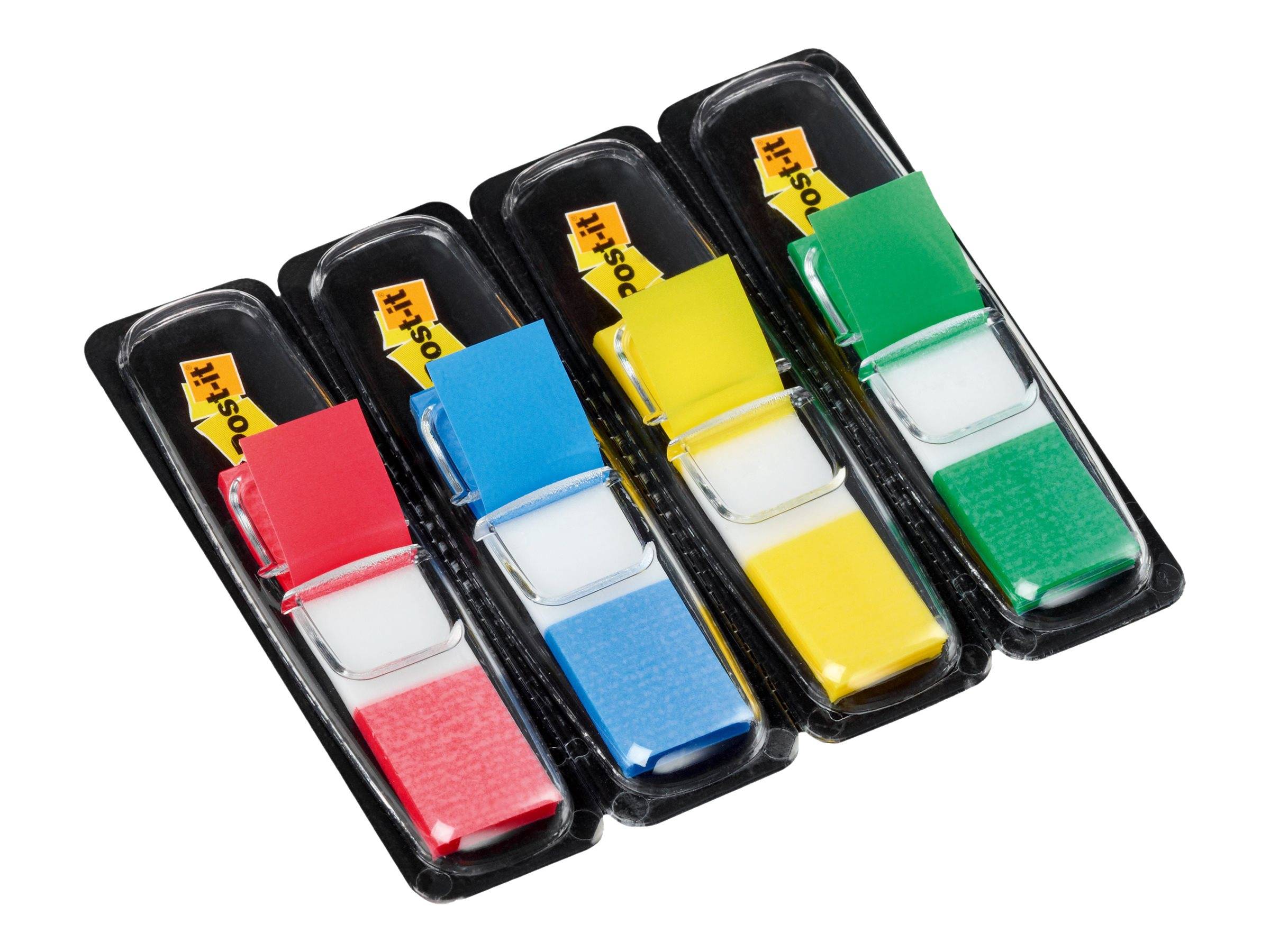 3M - Post-it Index 683-4 - Index-Streifen mit Spender - 12 x 43 mm - 140 Blatt (4 x 35)