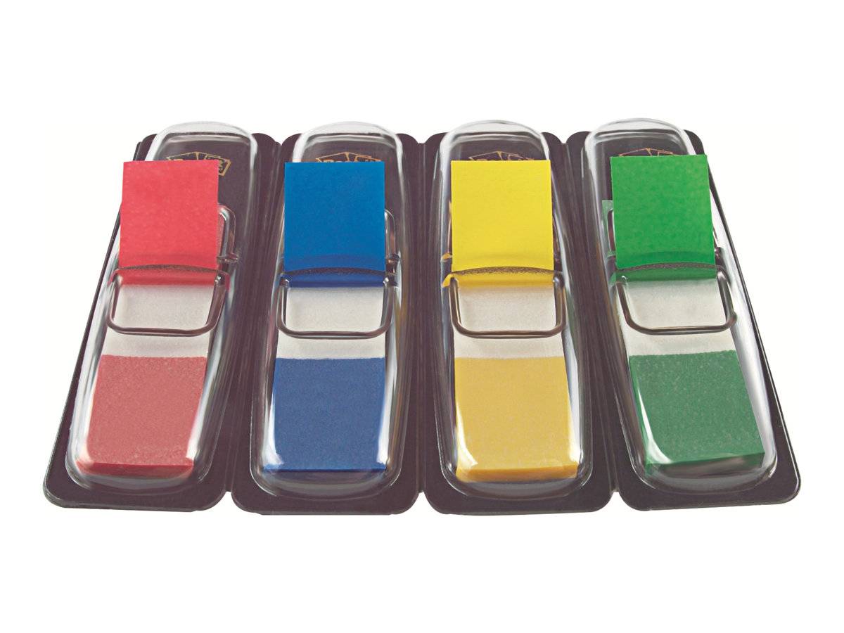 3M - Post-it Index 683-4 - Index-Streifen mit Spender - 12 x 43 mm - 140 Blatt (4 x 35)