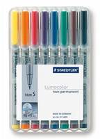 Staedtler 311 WP8, 8 Stück(e), Schwarz, Blau, Braun, Grün, Orange, Rot, Violett, Gelb, Grau, Polypropylen (PP), 0,4 mm