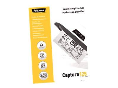 Fellowes Laminating Pouches Capture 125 micron - A4 (210 x 297 mm)