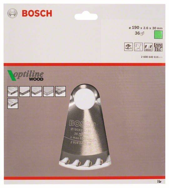 Bosch Power Tools Kreissägeblatt Wood 2608640616